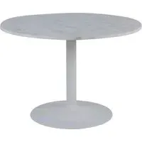 Taraji Round Dining Table - White, Marble