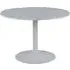 Taraji Round Dining Table - White, Marble