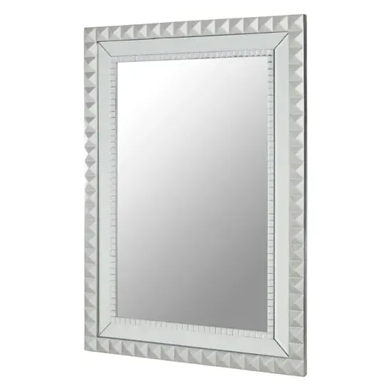 Tariku Rectangular Wall Mirror - Silver