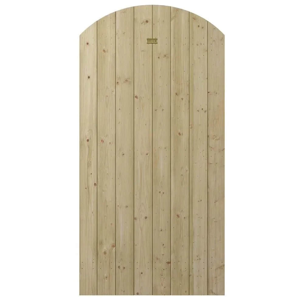 Tarkio Arch Top Garden Gate - Natural, Wood product