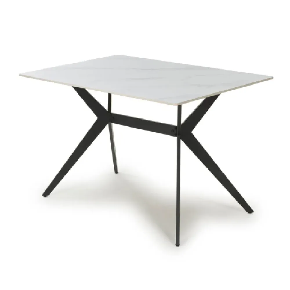 Tarsus Ceramic Dining Table - White image