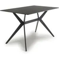 Tarsus Small Ceramic Dining Table - Black