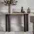 Tartu Console Table - Travertine, Mango Wood