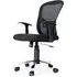 Tarvin Mesh Office Chair with Lumbar Support - Black, Fabric