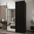 Tarzana III Wardrobe with 2 Sliding Doors - Black