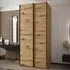 Tarzana Wardrobe with Sliding Doors - Oak Artisan, Laminated Board