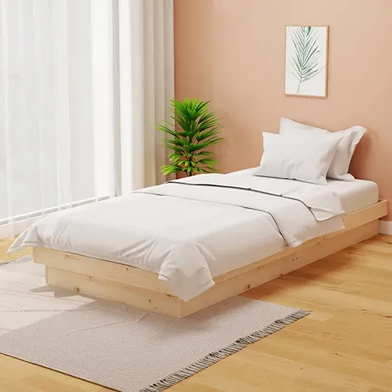 Tassilo Single Bed Frame - Natural, Solid Pinewood product