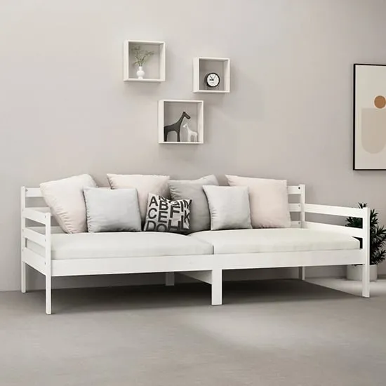 Tatiana Single Day Bed - White, Pinewood