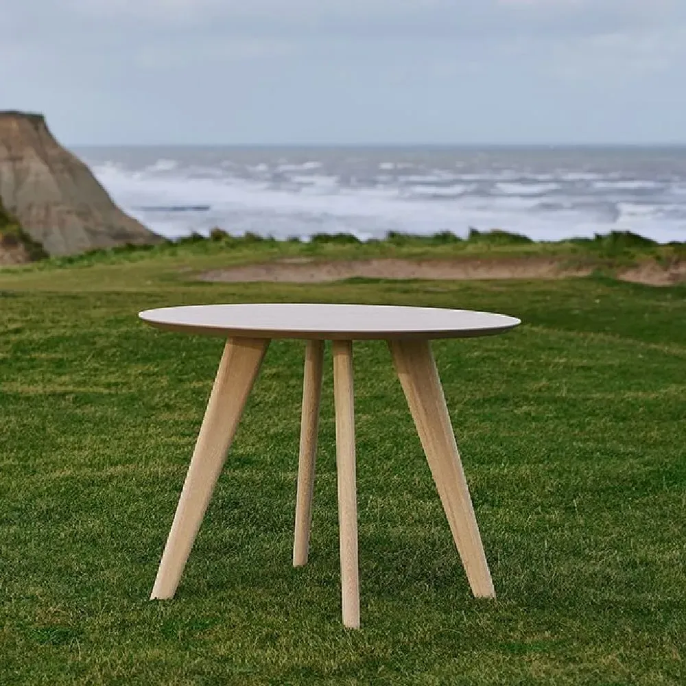 Taunton Round Dining Table - White, Oak image