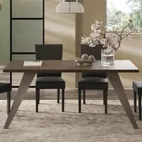 Tavira 180cm Dining Table with Metal Legs - Dark Oak