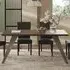 Tavira 180cm Dining Table with Metal Legs - Dark Oak