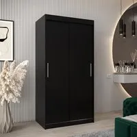 Tavira 2-Door Sliding Wardrobe - Black