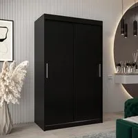 Tavira 2-Door Sliding Wardrobe - Black