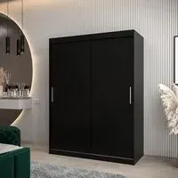 Tavira 2-Door Sliding Wardrobe - Black