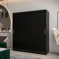 Tavira 2-Door Sliding Wardrobe - Black