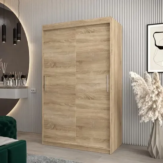 Tavira 2-Door Sliding Wardrobe - Sonoma Oak