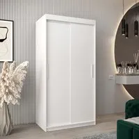 Tavira 2-Door Sliding Wardrobe - White