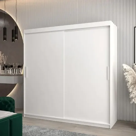 Tavira 2-Door Sliding Wardrobe - White