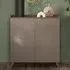Tavira 2 Door Storage Cabinet - Dark Oak, Bronze