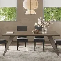 Tavira 210cm Dining Table with Metal Legs - Dark Oak