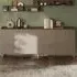 Tavira 4 Door Sideboard - Dark Oak, Bronze