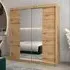 Tavira I Mirrored Wardrobe 2 Sliding Doors - Artisan Oak