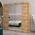 Tavira I Mirrored Wardrobe 2 Sliding Doors - Artisan Oak