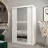 Tavira I Mirrored Wardrobe 2 Sliding Doors - White