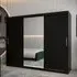 Tavira I Mirrored Wardrobe 3 Sliding Doors - Black