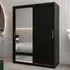 Tavira II Mirrored Wardrobe 2 Sliding Doors - Black