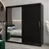 Tavira II Mirrored Wardrobe 2 Sliding Doors - Black