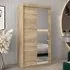 Tavira II Mirrored Wardrobe 2 Sliding Doors - Sonoma Oak