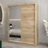 Tavira II Mirrored Wardrobe 2 Sliding Doors - Sonoma Oak