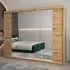 Tavira II Mirrored Wardrobe 3 Sliding Doors - Artisan Oak