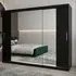 Tavira II Mirrored Wardrobe 3 Sliding Doors - Black