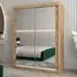 Tavira III Mirrored Wardrobe 2 Sliding Doors - Artisan Oak