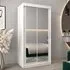 Tavira III Mirrored Wardrobe 2 Sliding Doors - White