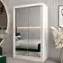 Tavira III Mirrored Wardrobe 2 Sliding Doors - White