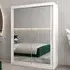 Tavira III Mirrored Wardrobe 2 Sliding Doors - White