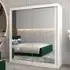 Tavira III Mirrored Wardrobe 2 Sliding Doors - White