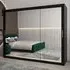 Tavira III Mirrored Wardrobe 3 Sliding Doors - Black