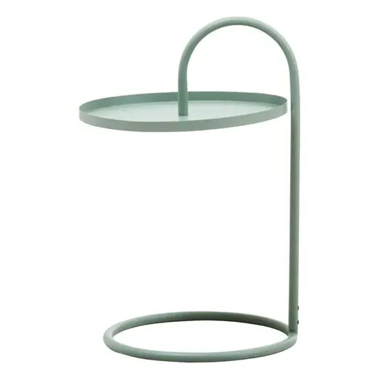 Tavira Round Hanging Side Table - Green, Iron image