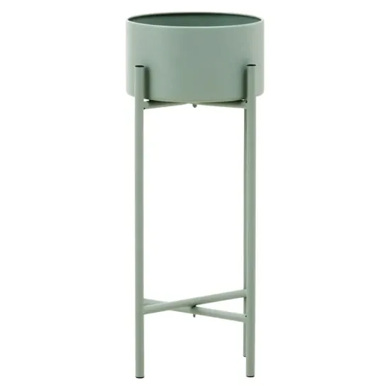 Tavira Small Floor Standing Planter - Green, Iron