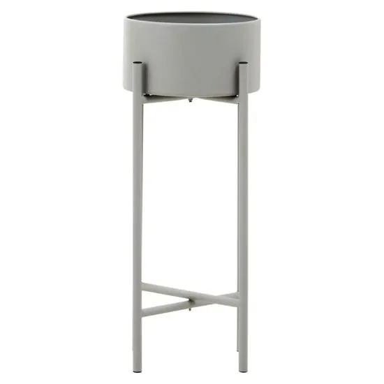 Tavira Small Floor Standing Planter - Grey, Iron