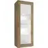 Taylor 2-Door Display Cabinet with LED - Mercure, White