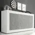 Taylor 3-Door Sideboard - White, Cement
