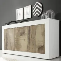 Taylor 3-Door Sideboard - White Gloss, Pero