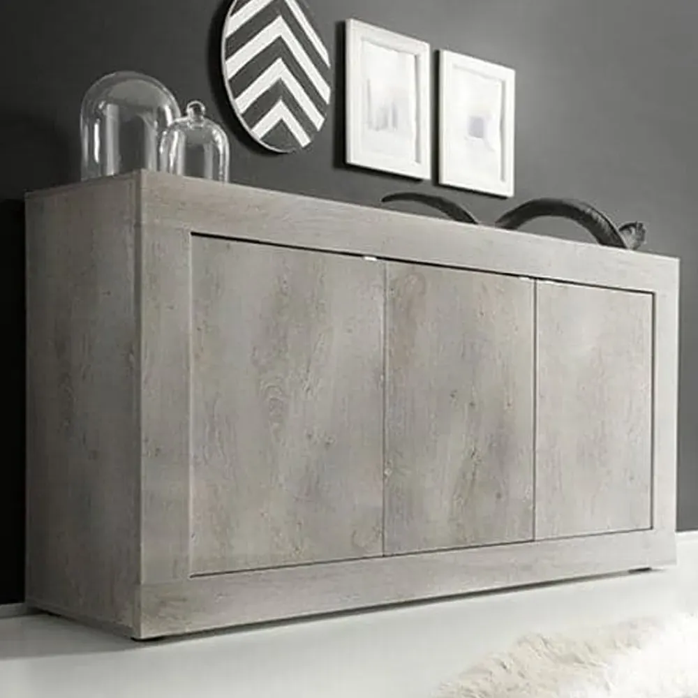 Taylor 3-Door Sideboard - White, Pine