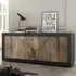 Taylor 4-Door Sideboard - Black, Pero Wood