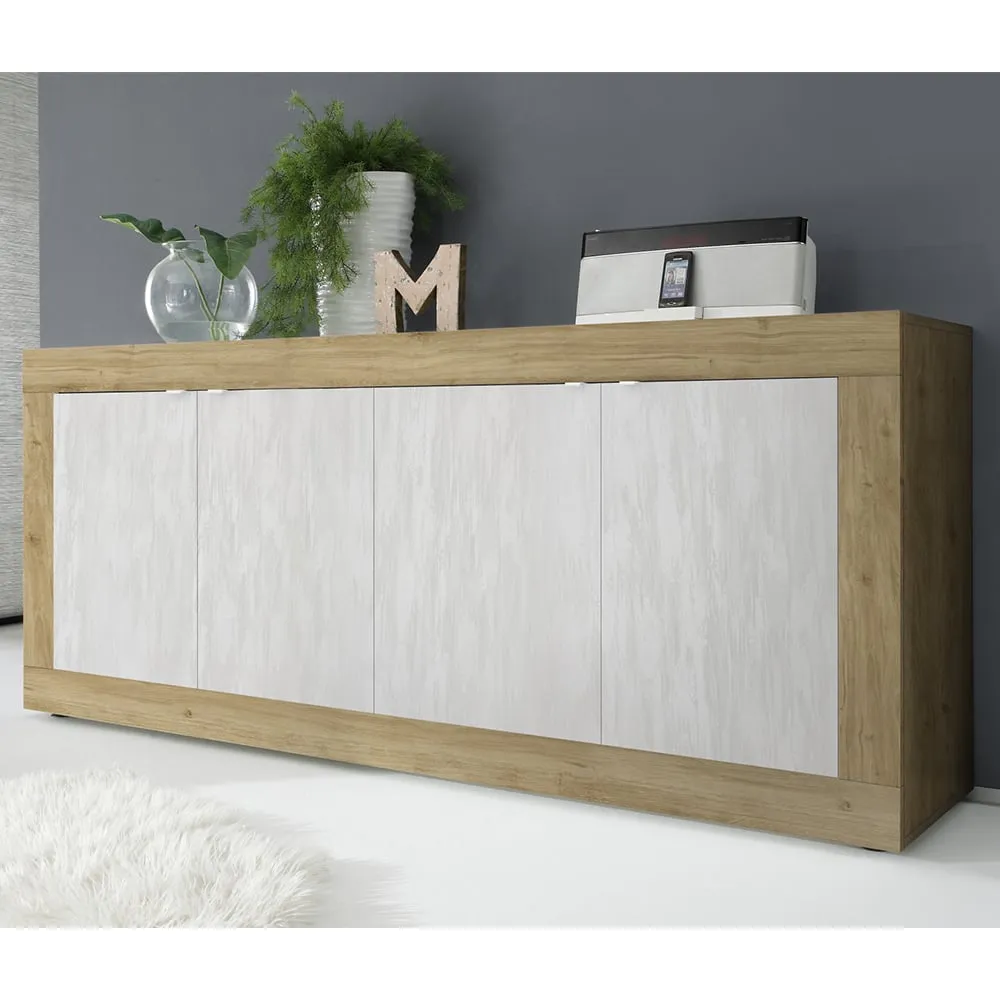 Taylor 4-Door Sideboard - Cadiz, White